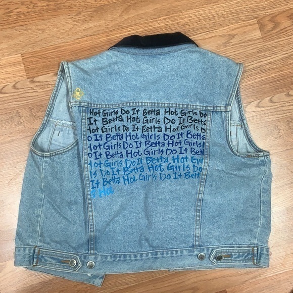 Bill Blass Denim Jean Vest - Picture 1 of 10
